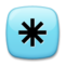 Eight-Spoked Asterisk emoji on LG